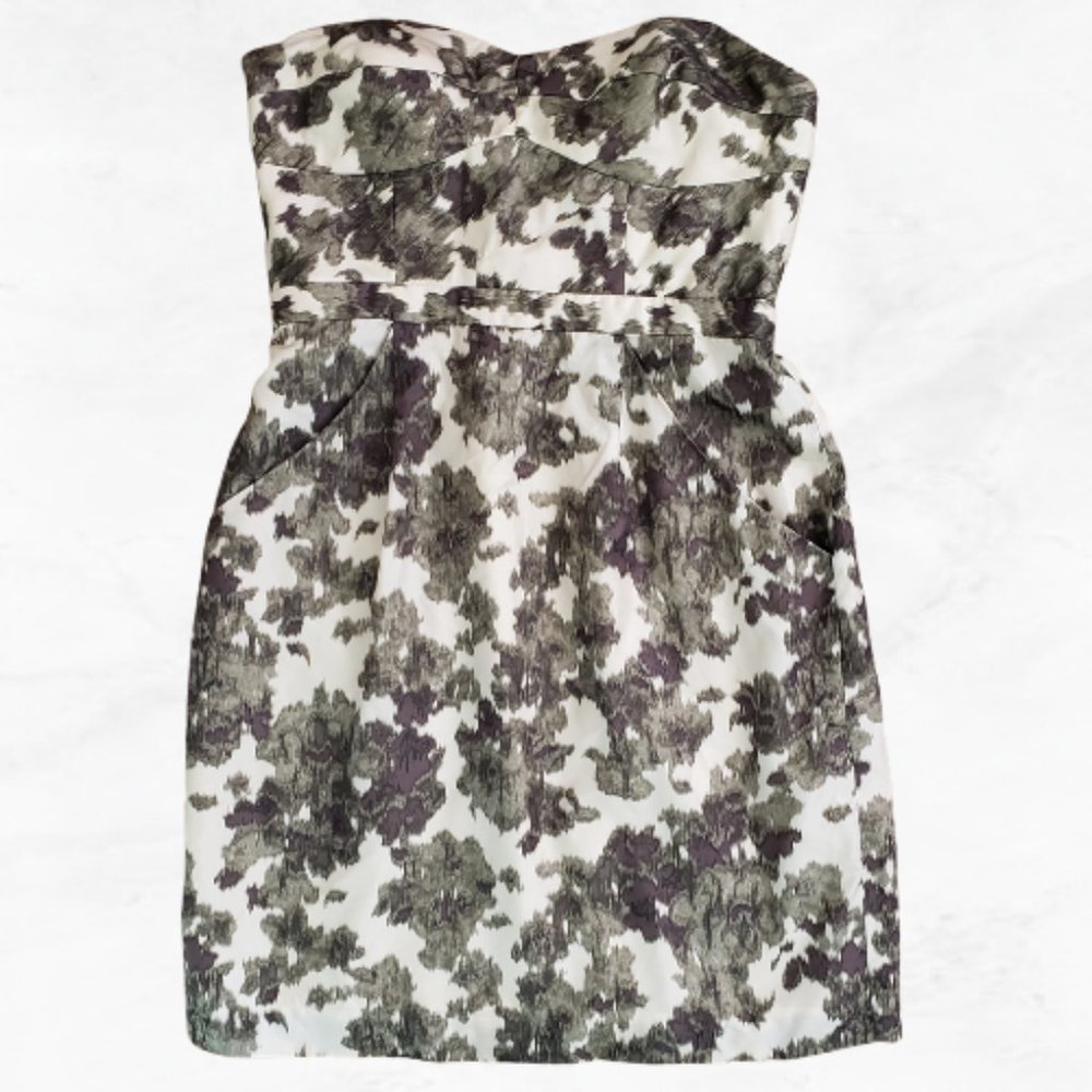 J.Crew Strapless Silk Dress Size 6 - Picture 2 of 7
